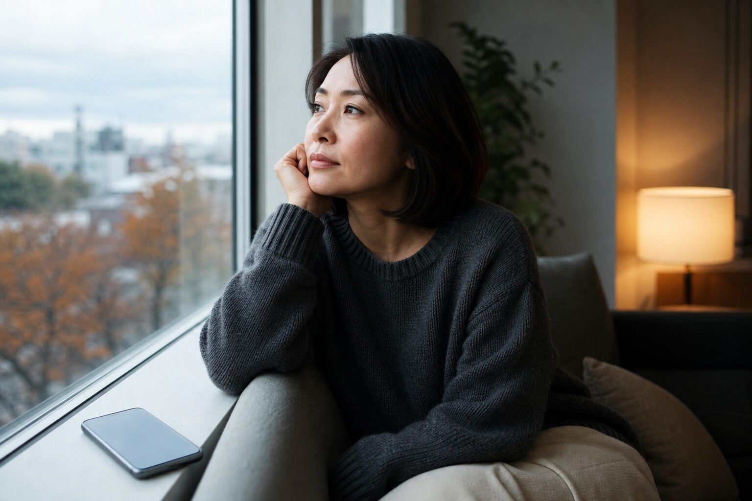いい夫婦の日に彼との将来を静かに考える女性